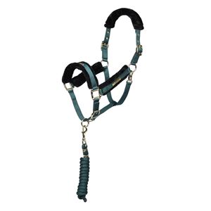 Shires ARMA Logo Headcollar & Lead Rope (Green)