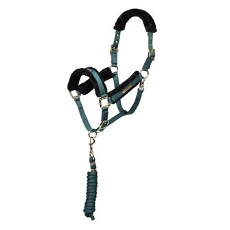 Shires ARMA Logo Headcollar & Lead Rope (Green)