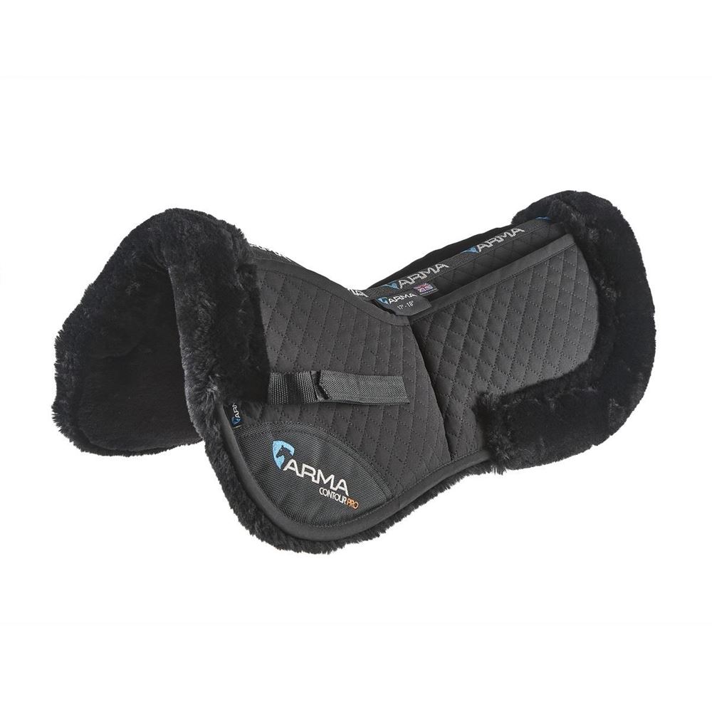 Shires ARMA Corrective Lined Half Pad (Black)