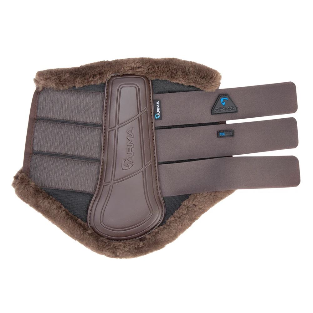 Shires Arma NX-AIR SupaFleece Brushing Boots (Brown)