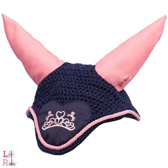 The Princess and the Pony Fly Veil by Little Rider (Navy/Peach)
