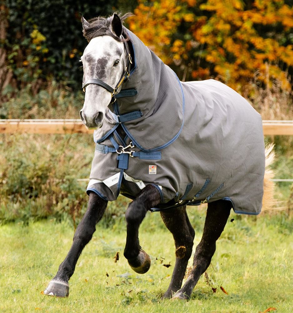 Horseware Rhino Plus HexStop Vari-Layer - 250g (Grey/Indigo & Navy) 