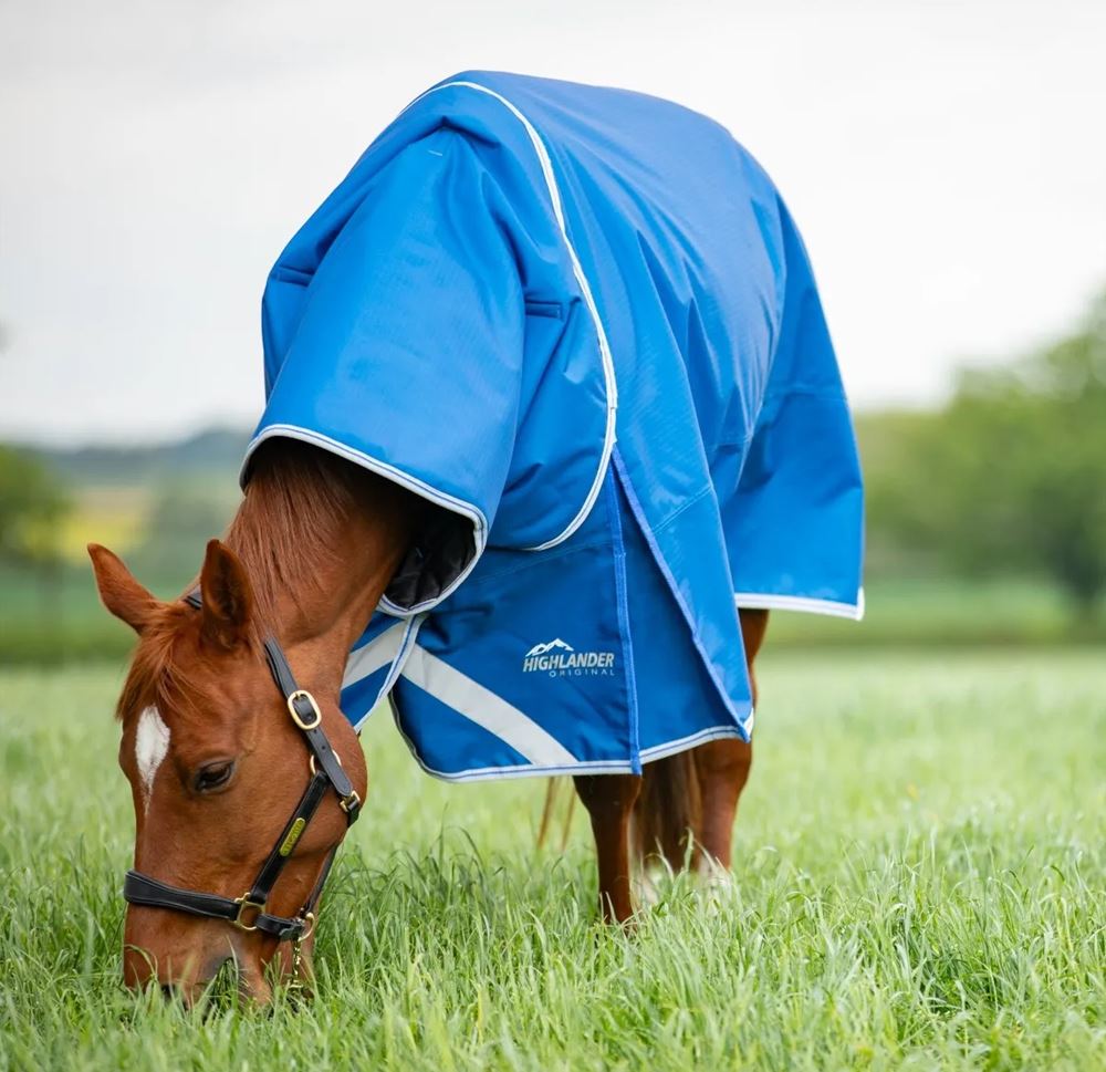Shires Highlander Original 200 Turnout Rug & Neck Set (Blue)