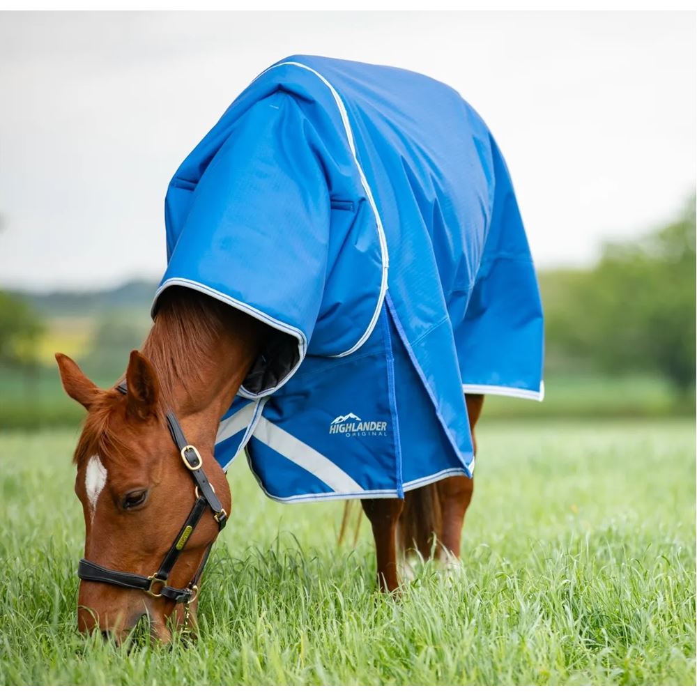 Shires Highlander Original 200 Turnout Rug & Neck Set (Blue)
