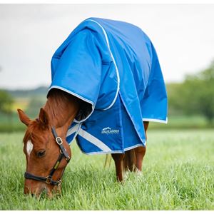 Shires Highlander Original 200 Turnout Rug & Neck Set (Blue)