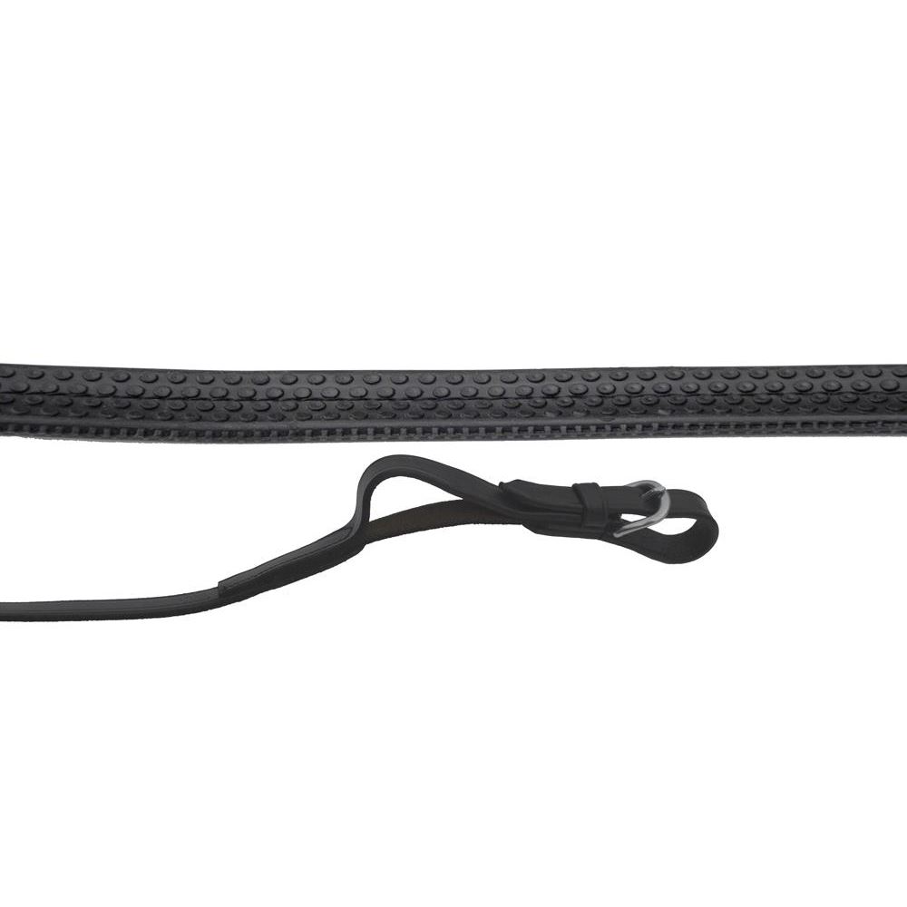 Rhinegold German Leather Rubber Covered Flexi Reins