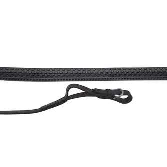 Rhinegold German Leather Rubber Covered Flexi Reins