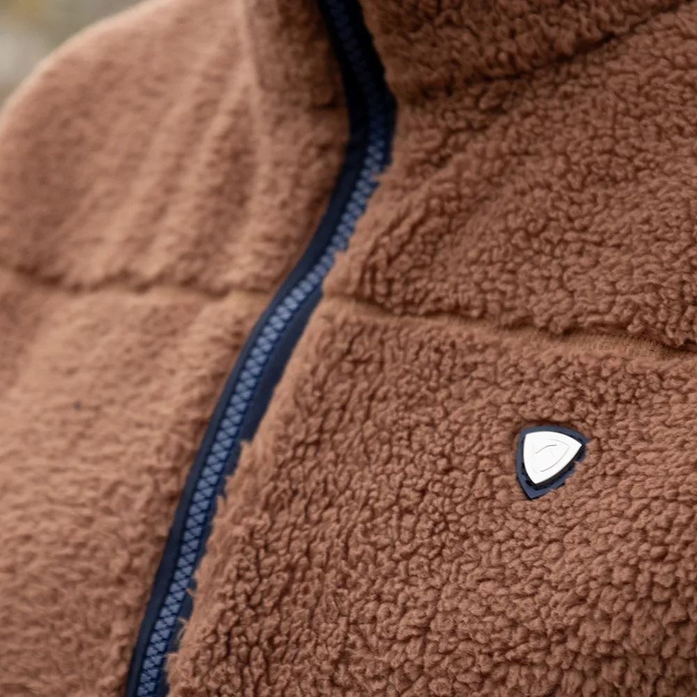 Hy Equestrian Elevate Style Teddy Fleece Jacket (Brown)