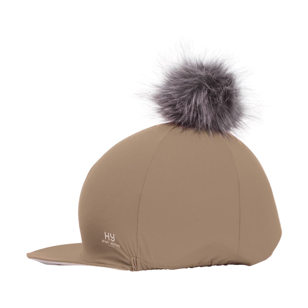 Hy Sport Active Hat Silk with Interchangeable Pom Pom (Desert Sand)