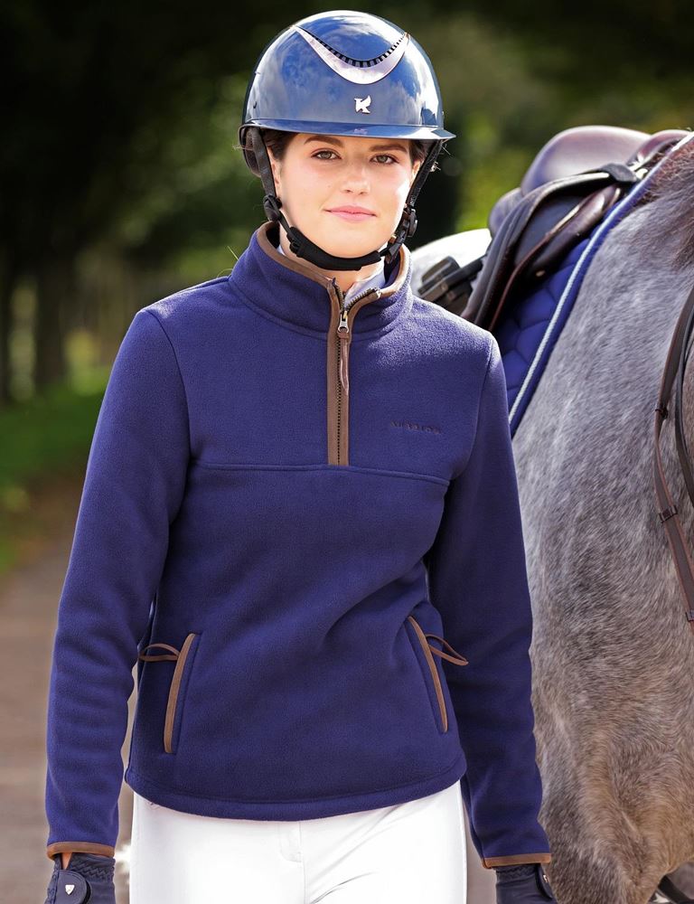 Shires Aubrion Ladies Core Half Zip Fleece (Navy)