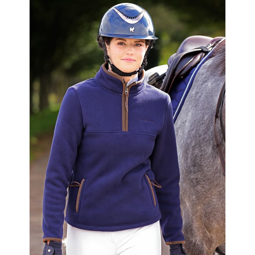 Shires Aubrion Ladies Core Half Zip Fleece (Navy)