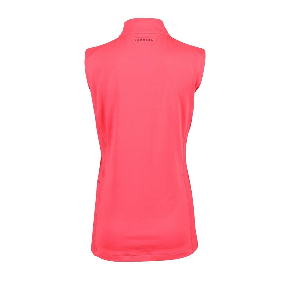 Shires Aubrion Revive Sleeveless Base Layer - Young Rider (Coral)