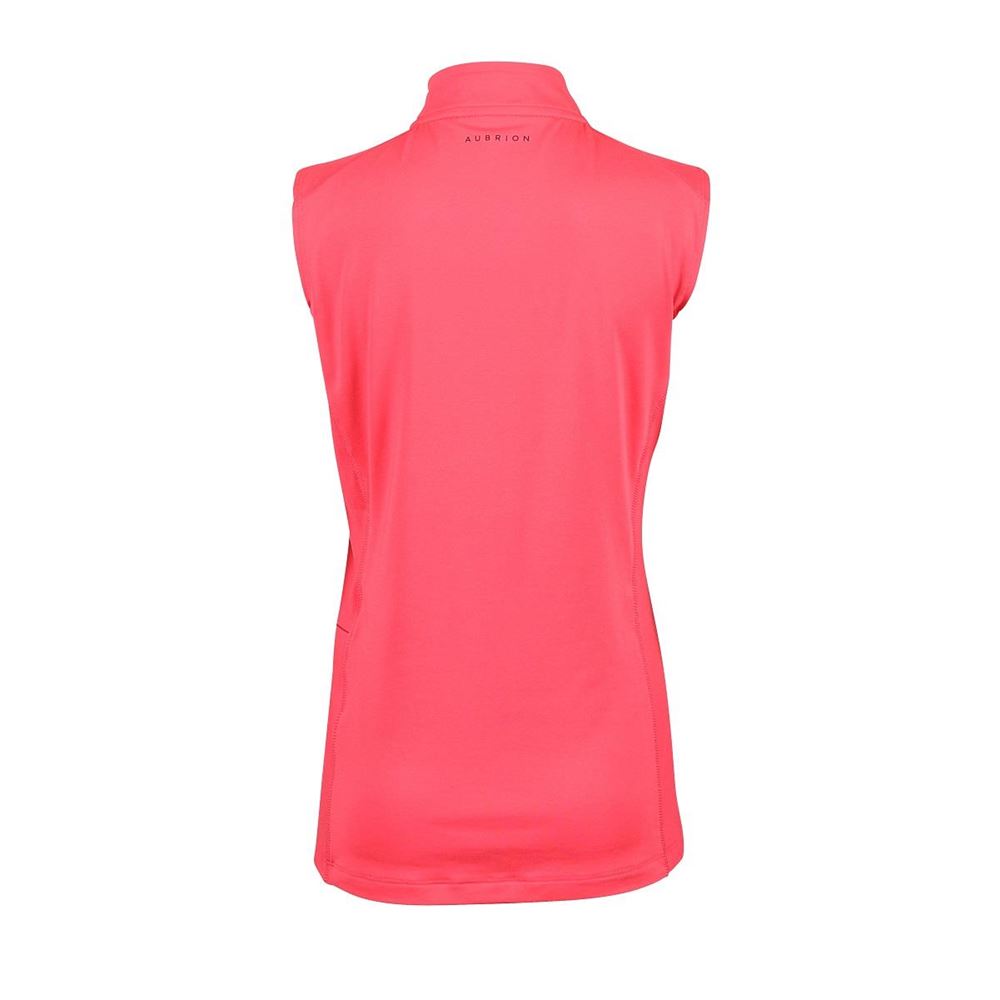 Shires Aubrion Revive Sleeveless Base Layer - Young Rider (Coral)