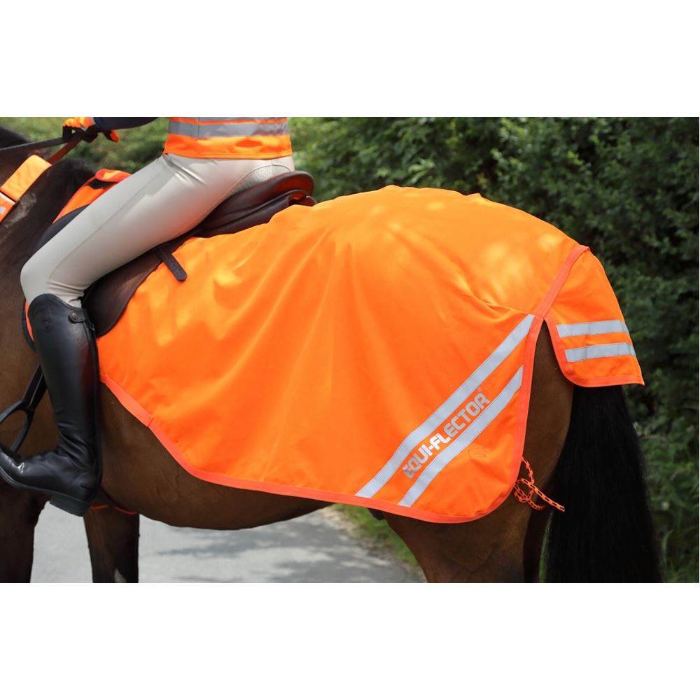 Shires Equi-Flector Waterproof Exercise Sheet (Bright Orange)