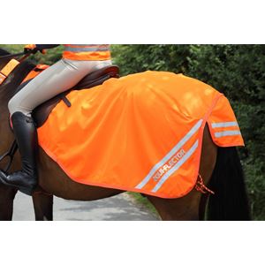 Shires Equi-Flector Waterproof Exercise Sheet (Bright Orange)
