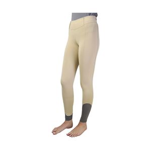 Hy Sport Active Young Rider Riding Tights (Beige/Grey)