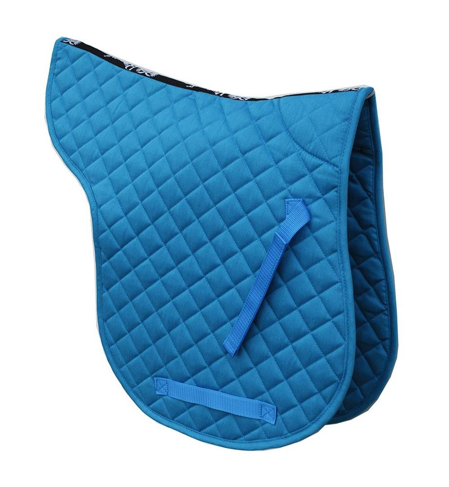 Rhinegold Cotton Quilted GP Numnah (Turquoise)