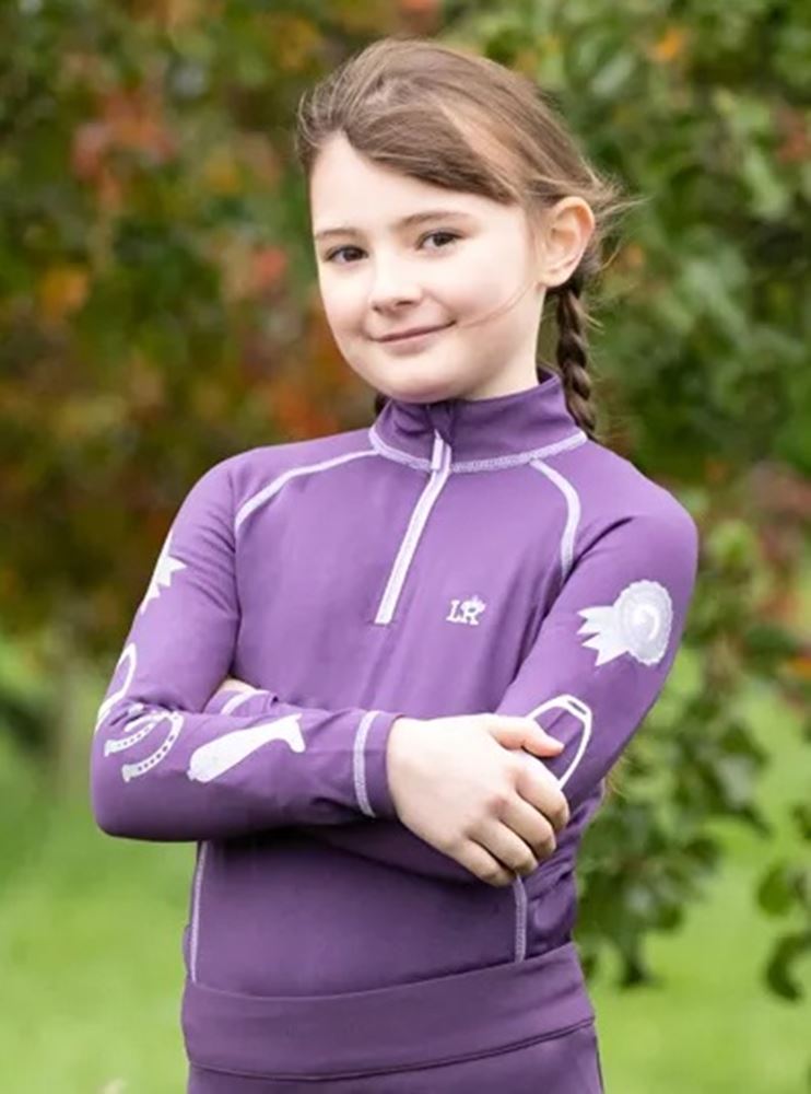 Giddy Up Gymkhana Base Layer by Little Rider (Purple)