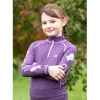 Giddy Up Gymkhana Base Layer by Little Rider (Purple)