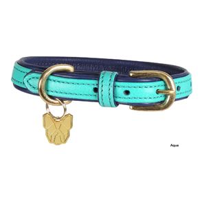 Shires Digby & Fox Padded Leather Dog Collar (XXXS - XXS)