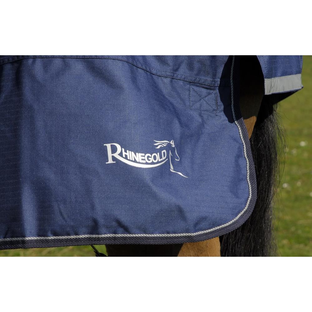 Rhinegold Arizona Outdoor Rug - 100g (Navy/Grey Binding)