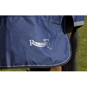 Rhinegold Arizona Outdoor Rug - 100g (Navy/Grey Binding)