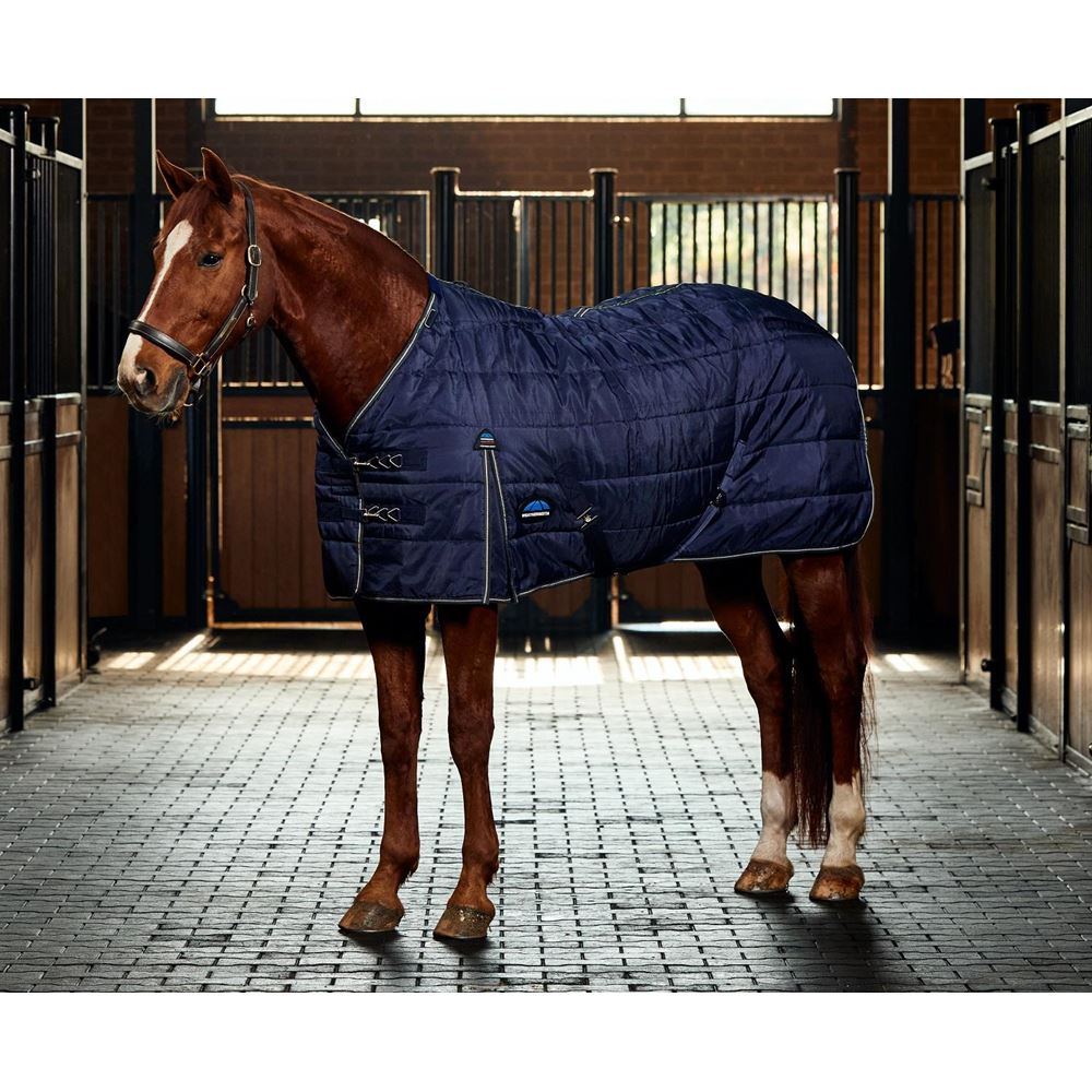 Weatherbeeta Comfitec PP Chanel Quilt Stable Detach-A-Neck - 220g (Navy/Charcoal)