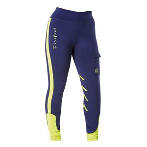 Firefoot Ripon Reflective Breeches - Ladies (Navy/Yellow)