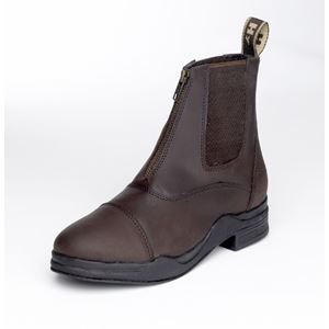 Hy Wax Leather Zip Riding Boots