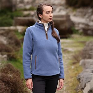 Shires Aubrion Core Ladies Half Zip Fleece (Blue)