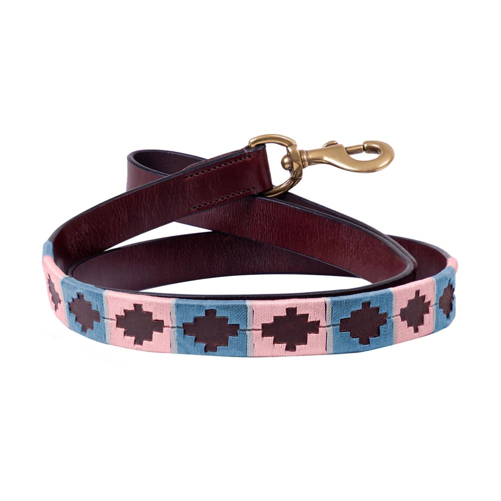 Benji & Flo Sublime Polo Leather Dog Collar (Grape/Riviera)