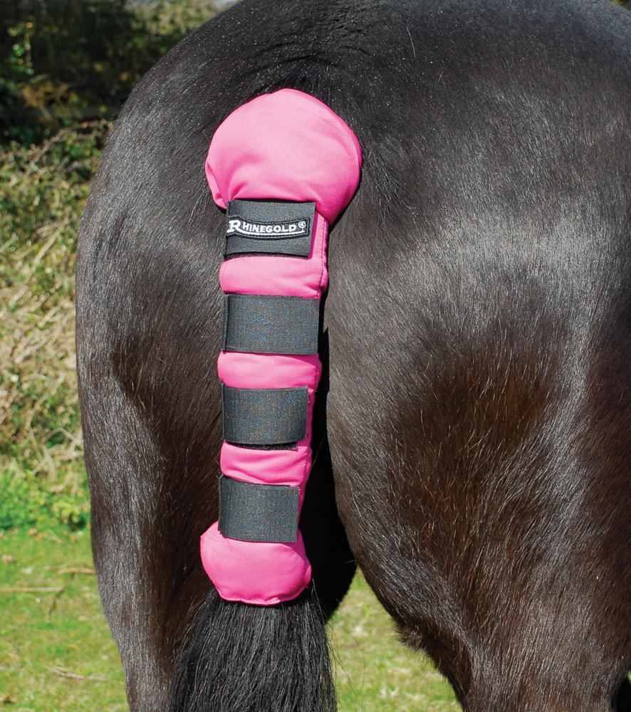 Rhinegold Cotton Quilted Tailguard (Raspberry)