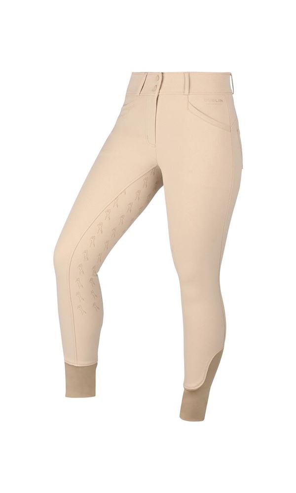 Dublin Cammy Comfort Twill Ladies Breeches (Biscuit)