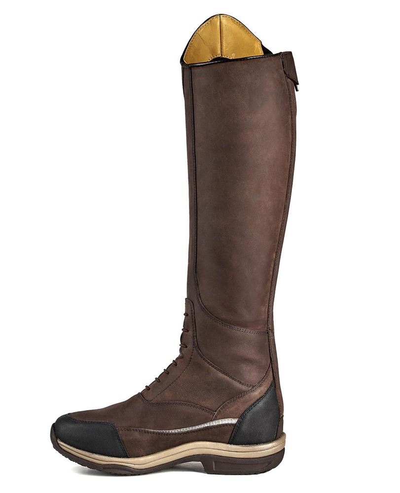 Shires Moretta Voltana Long XGRIP Boots (Brown)