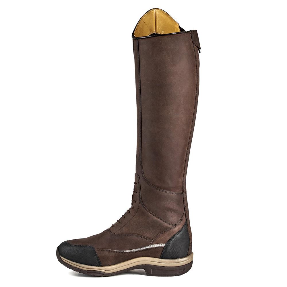 Shires Moretta Voltana Long XGRIP Boots (Brown)