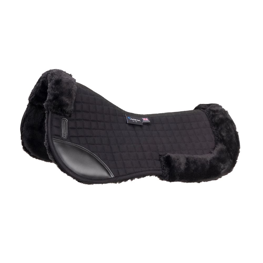 Shires Arma Deluxe Cotton Half Pad (Black/Black)