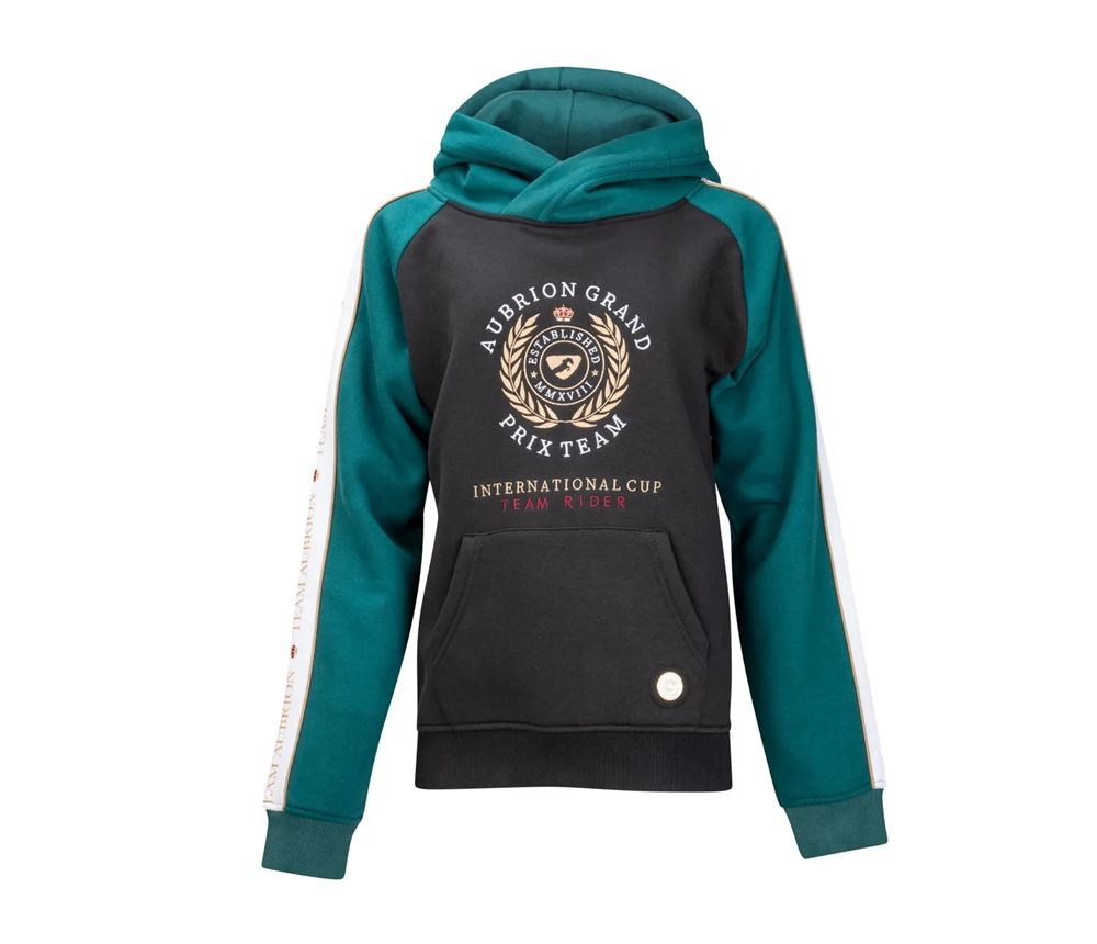 Shires Aubrion Team Young Rider Hoodie (Black)