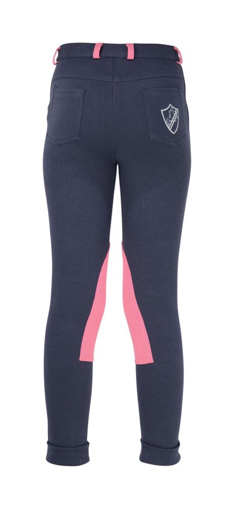 HyPERFORMANCE Belton Children's Jodhpurs (Navy/Pink)
