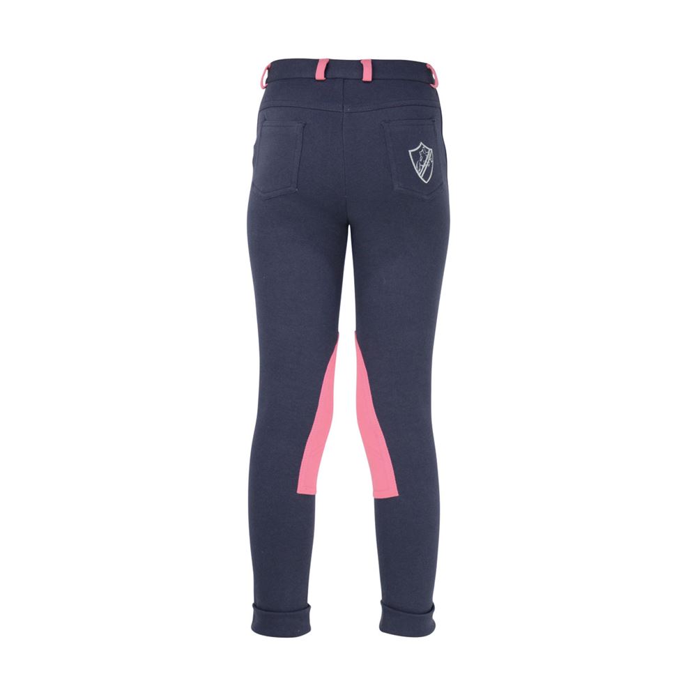 HyPERFORMANCE Belton Children's Jodhpurs (Navy/Pink)