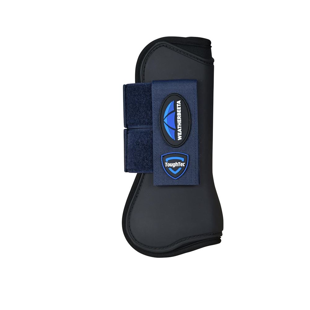 Weatherbeeta Tough-Tec Prime Open Front Boots (Black/Navy)