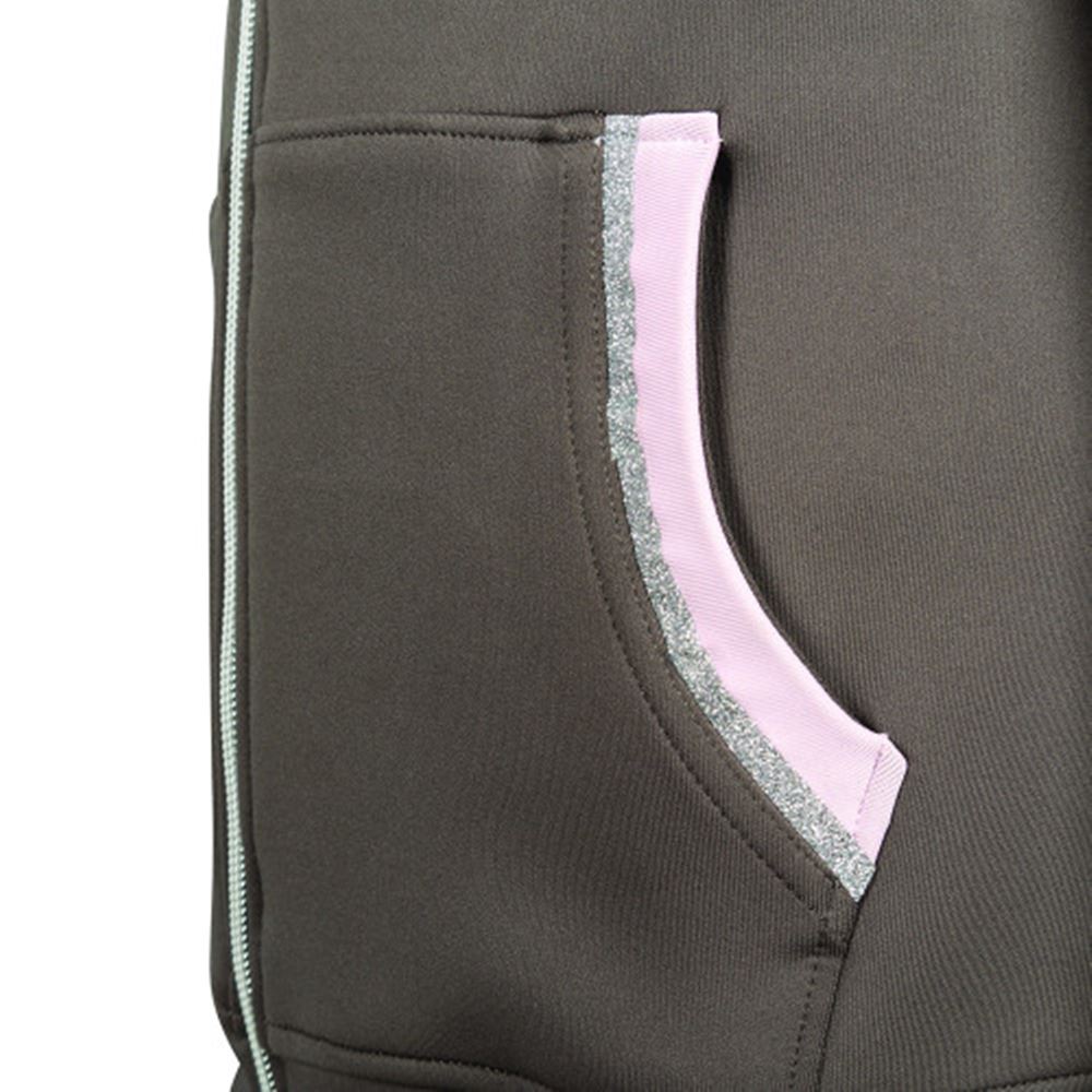 Lucky Pony Zip Jacket by Little Rider (Grey/Pink)