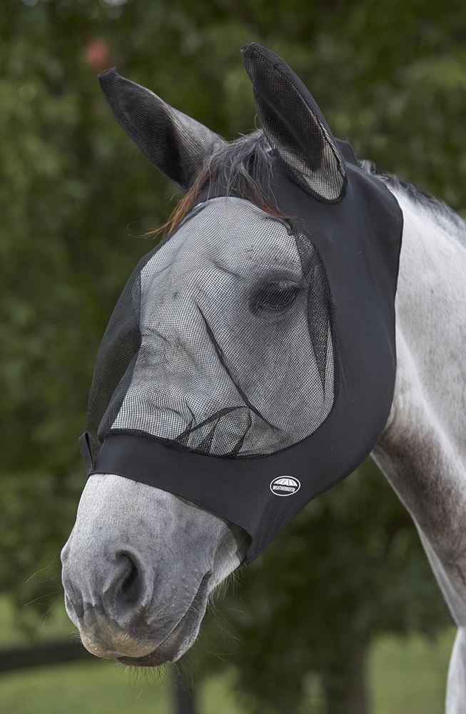 Weatherbeeta Deluxe Stretch Eye Saver with Ears (Black)