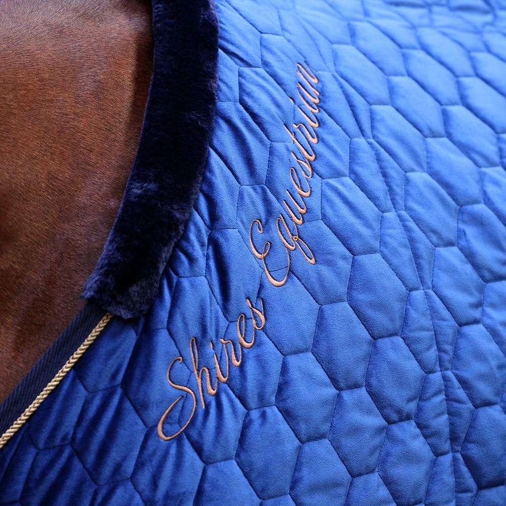 Shires Deluxe Quilted Show Rug (Navy)