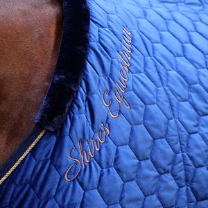 Shires Deluxe Quilted Show Rug (Navy)
