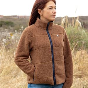 Hy Equestrian Elevate Style Teddy Fleece Jacket (Brown)