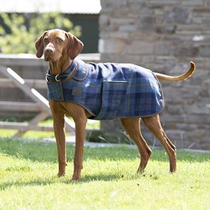 Shires Digby & Fox Tweed Dog Coat (XXXXS - S) - (Navy Tweed)