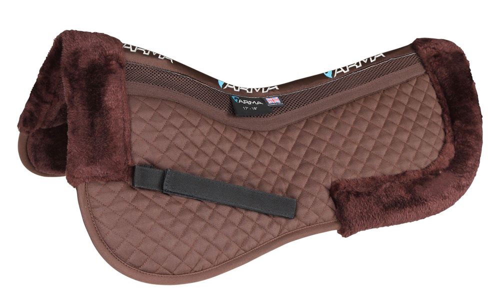 Shires ARMA Fully Lined Half Pad (Brown)
