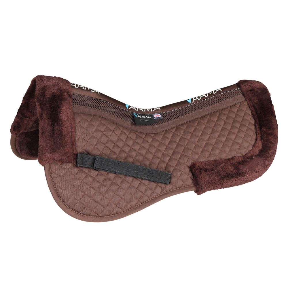 Shires ARMA Fully Lined Half Pad (Brown)