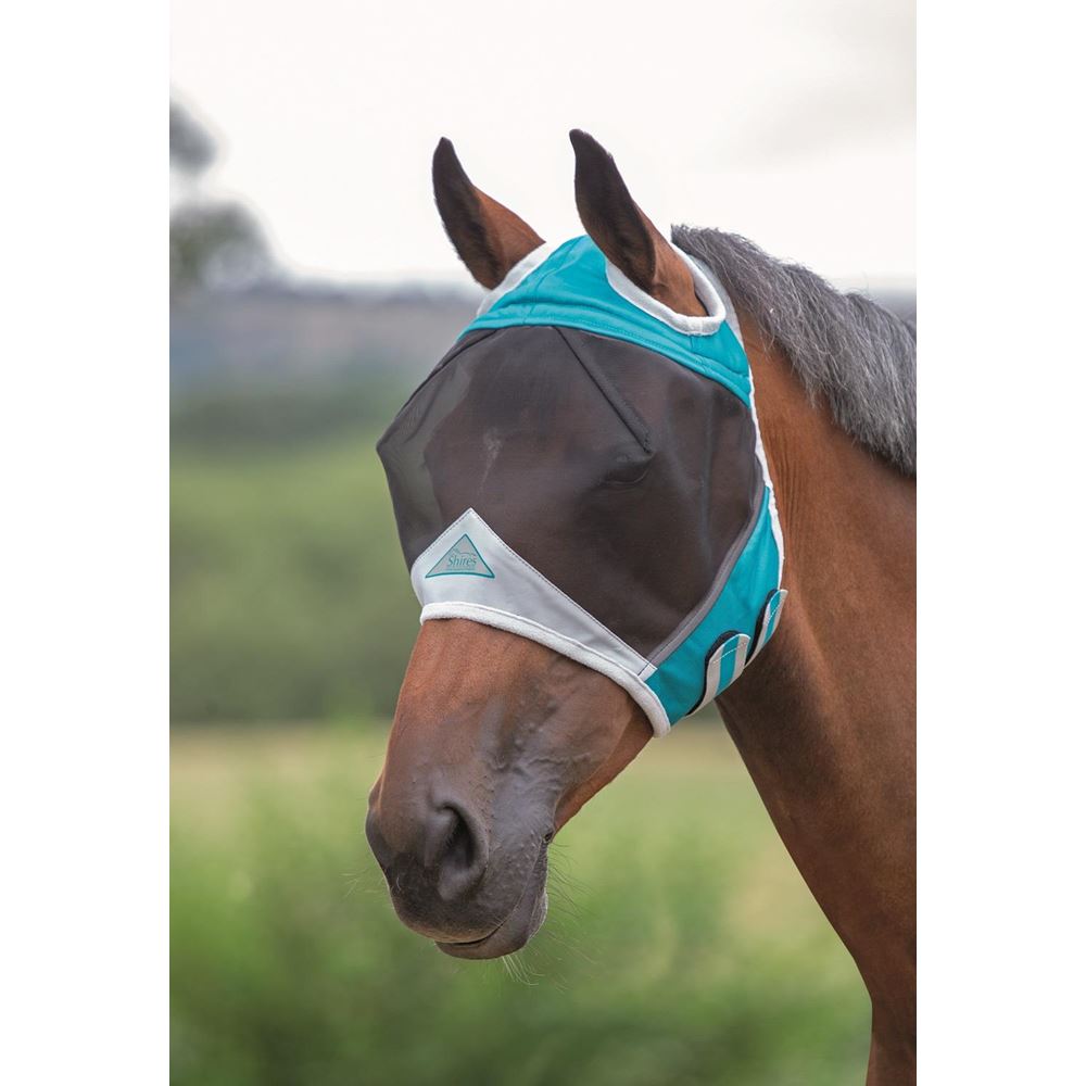 Shires Fine Mesh Fly Mask with Ear Holes