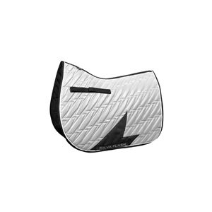 Hy Equestrian Silva Flash Reflective Saddle Pad (Black/Reflective Silver)